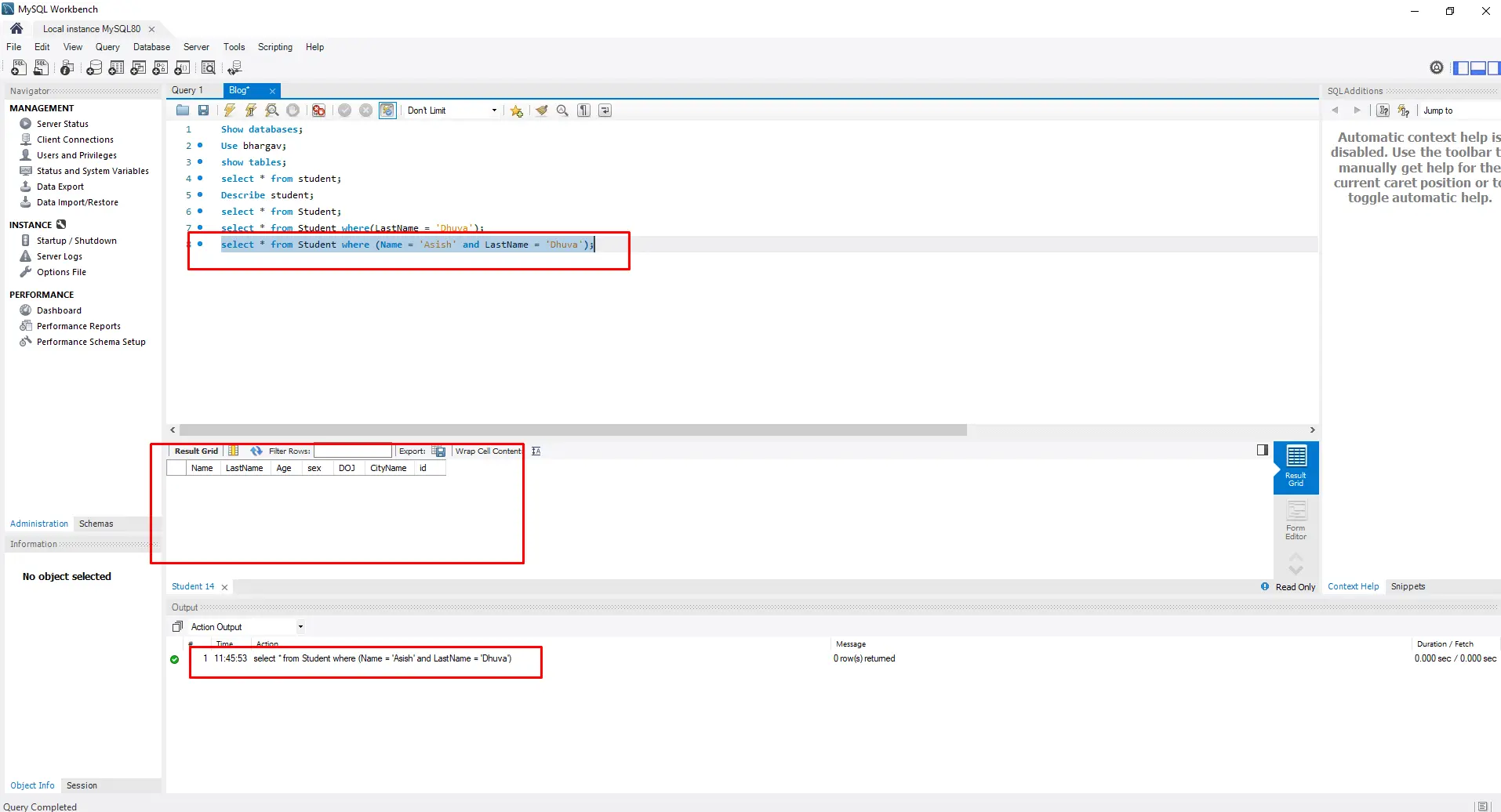 Select with AND Condition